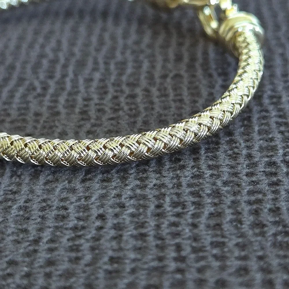 Caldelli Gold💛 Basket🗑 Weave Bracelet - NWT